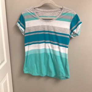 A multicolored striped shirt